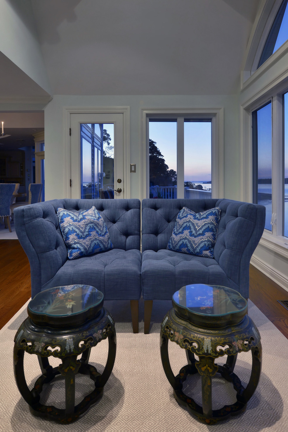 chairs-loveseat-couch-blue